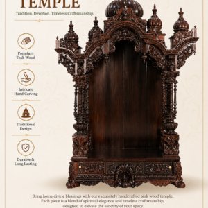 Totally HandCrafted Teak Wood Temple