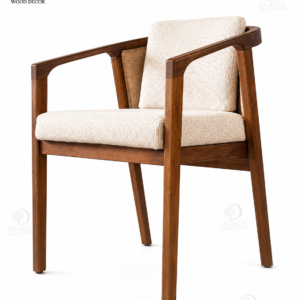 Modernist Nordic Curved Hardwood Accent / Dining Chair